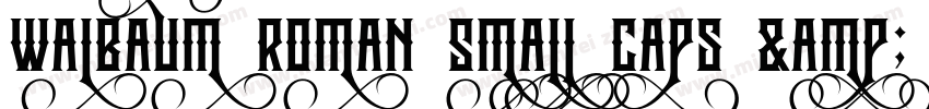 Walbaum Roman Small Caps & Oldstyle Figures字体转换